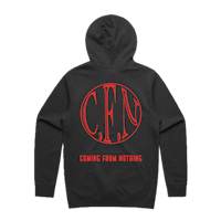 a black hoodie with the words'chains from nothing'on it